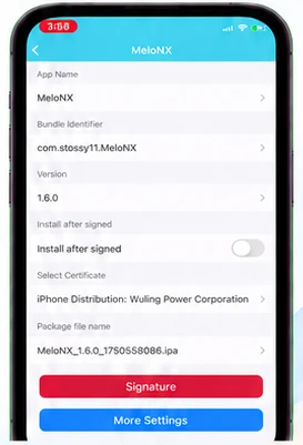 ESign signing options and certificate selection