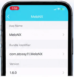 ESign App Name, Bundle Identifier and Version fields